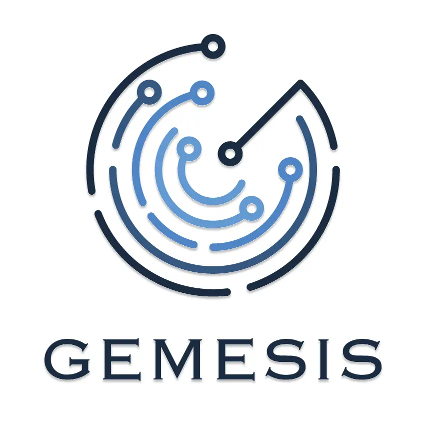 Logo de l’entreprise GEMESIS, spécialiste des bancs de test et systèmes d’automatisation