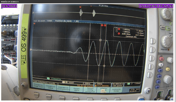 Screenshot of scope’s capture of  Measurement of former PAM Wave and the original one delay (0 ns)